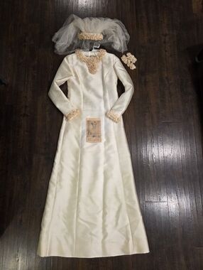 Vintage Wedding Dress - Raw Silk